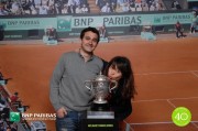 Agence Yves Hunt - Animation stand BNP Paribas - Roland Garros - May 25 to June 9, 2013 - Photocall